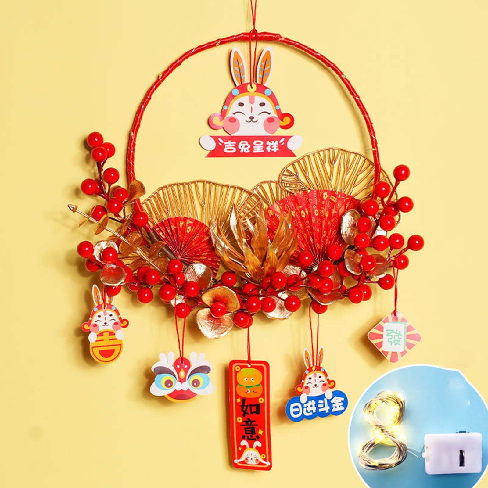 New Year Decoration DIY Material Kit Hanging Ornament for Home Bedroom Decor