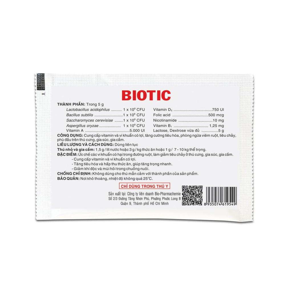 Men tiêu hóa chó mèo Biotic gói 5g - Bivido