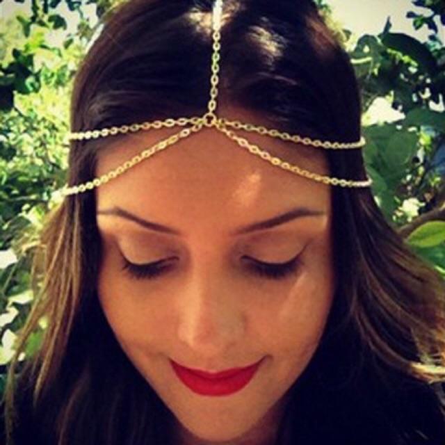 Bờm tóc bohemian - Vòng đội đầu head chain boho style