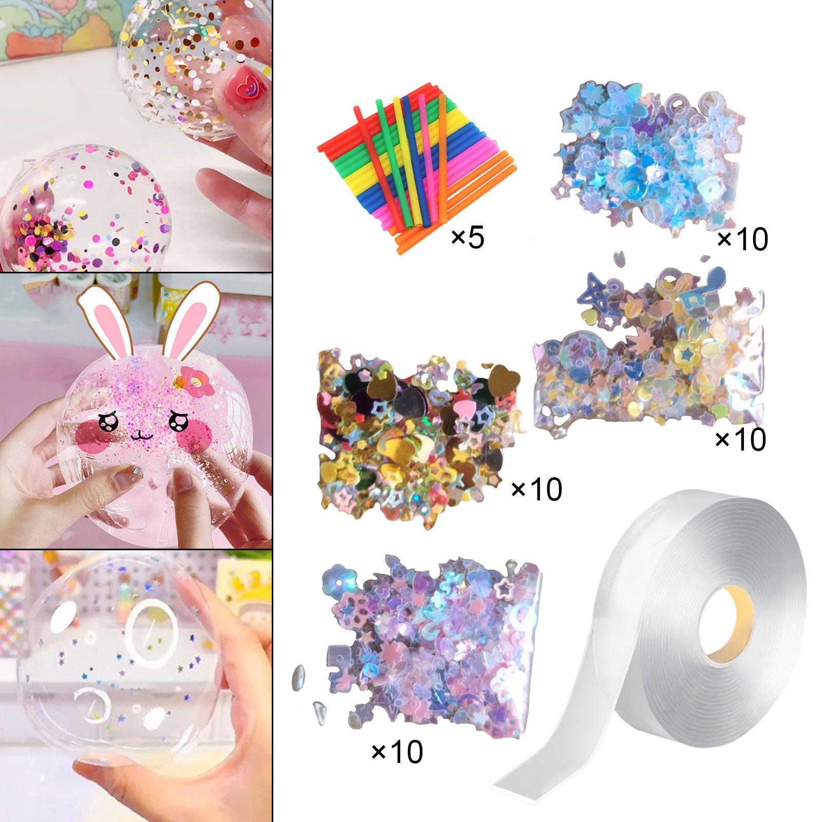 Double Sided Tape, Sticky Ball Tape Ball Making Party Game for Children 5cm Width Blowing Bubble Creative Handmade Traceless DIY Crafts Tape