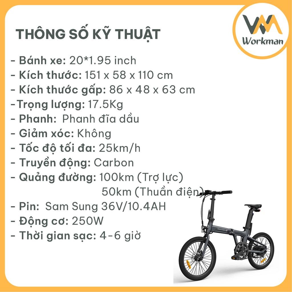 Xe Đạp Trợ Lực Điện ADO A20 Air - Xe Đạp Gấp Gọn - Nhẹ Nhàng - Cảm Biến Trợ Lực Mô men Xoắn Mượt Mà