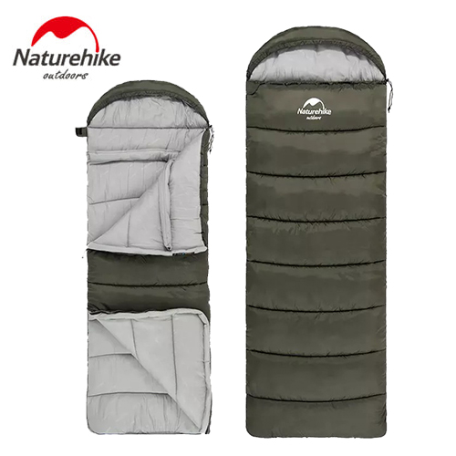 Túi ngủ gấp gọn NatureHike U150 NH20MSD07 có mũ dùng cho văn phòng, du lịch cắm trại, dã ngoại