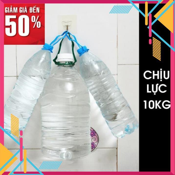 [CÓ VIDEO] Móc dán tường siêu dính siêu chắc treo đồ chịu lực 10kg mini trong suốt [ bộ 20 miếng ]