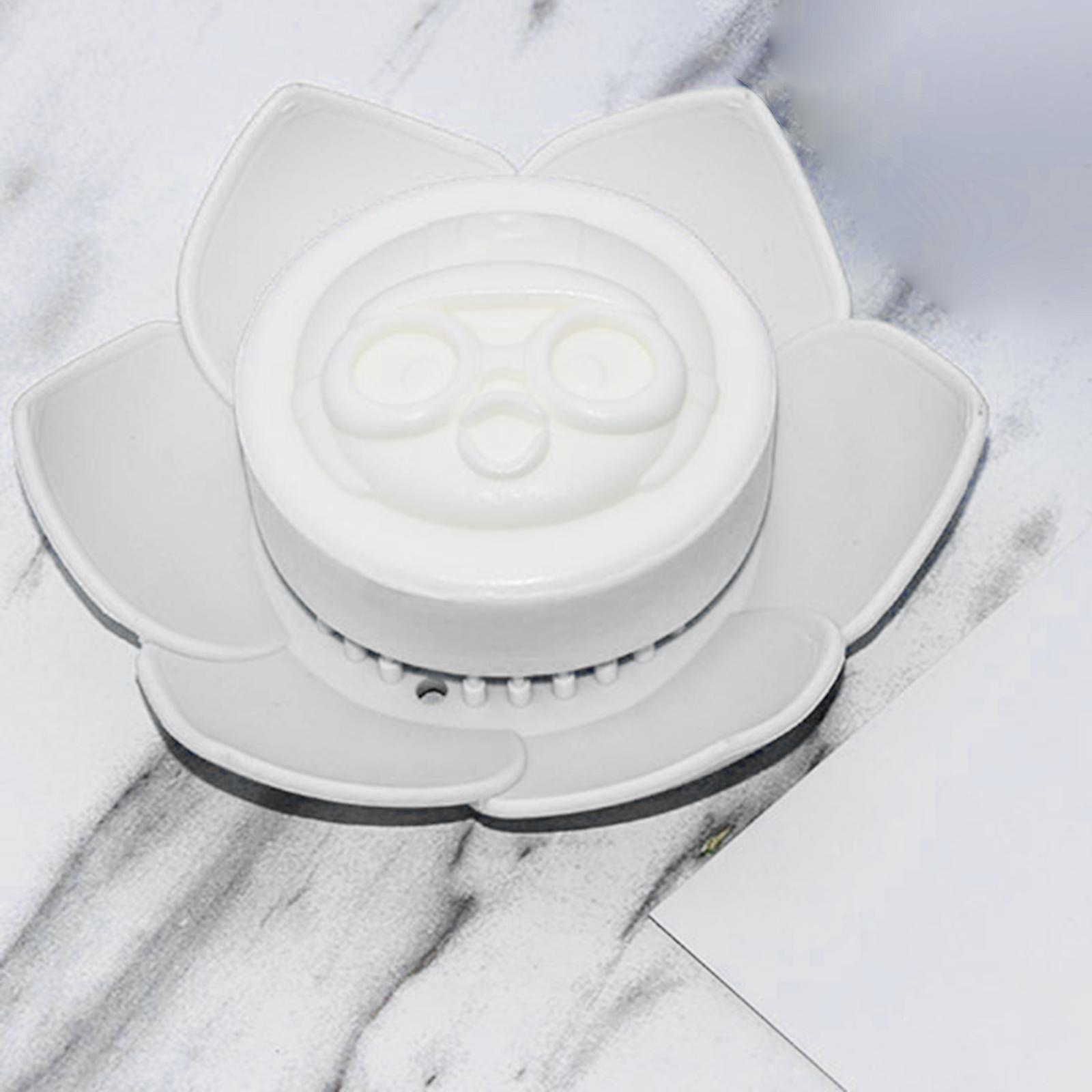 Portable Soap Dish Soap Holder with Drainage Soap Tray for Bathroom Shower White