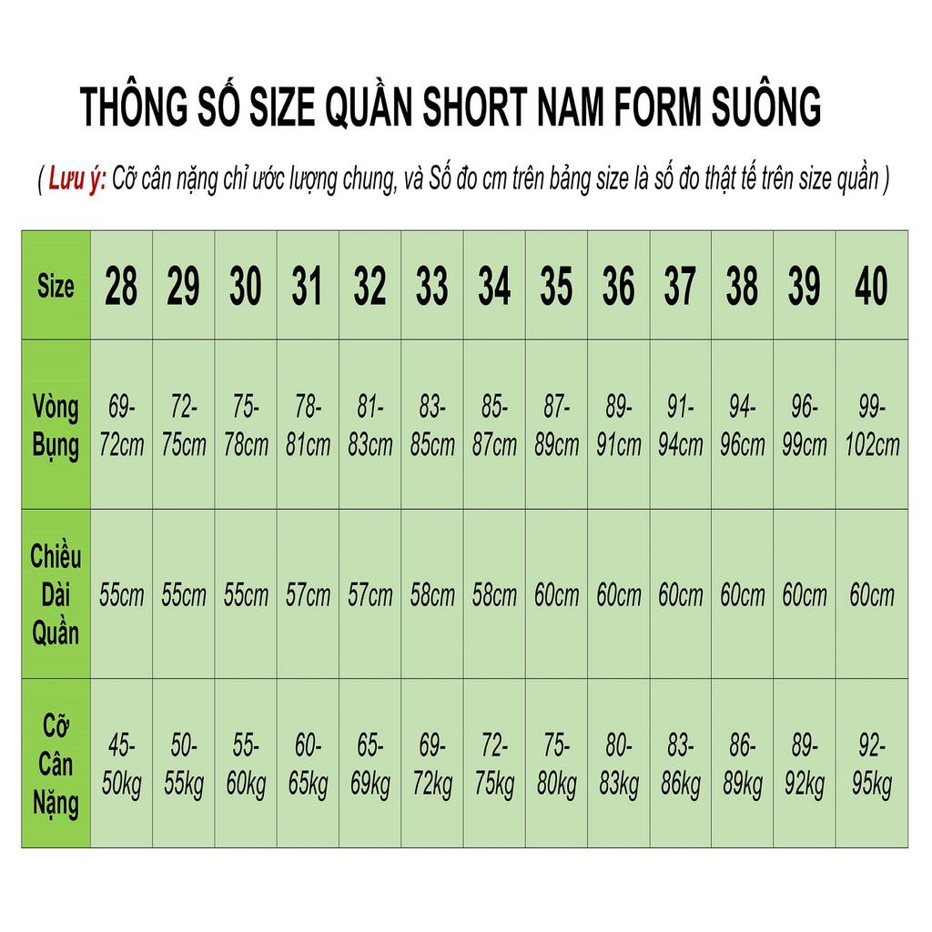 Quần short jean nam ống suông trung niên QN501D