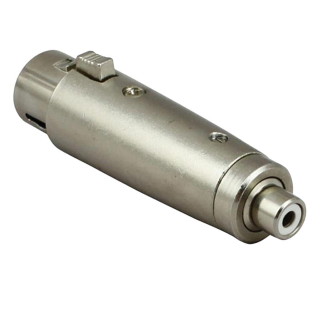 RCA Female To 3-Pin XLR Female Audio Cable Adapter Converter Mixer Connector