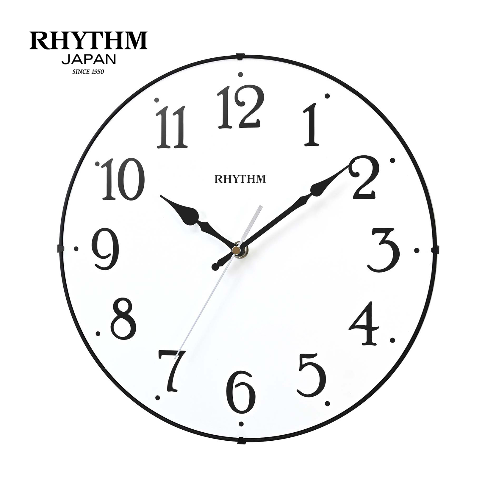 Đồng hồ Rhythm CMG630NR02 – Kt 30.7 x 5.4cm, 622g. Vỏ nhựa. Dùng Pin.