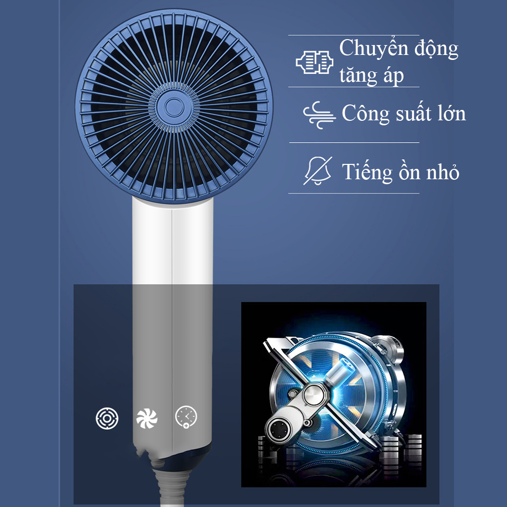 Máy Sấy Tóc Mini 2 Chiều Nóng Lạnh Cao Cấp Smart Dryer Máy Sấy Công Suất Lớn 2000W Có Ion Âm Tạo Kiểu Dễ Dàng Tay Cầm Dễ Dàng Gấp Gọn Tiện Lợi Phù Hợp Với Gia Đình Học Sinh Sinh Viên