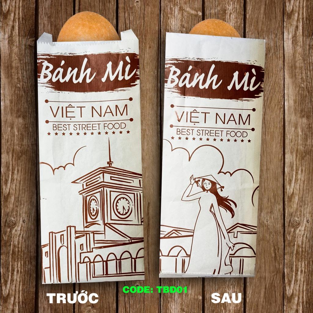 Bao và túi bánh mì đẹp 2019 TBD01 - Thùng 1000 túi