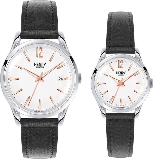 Đồng Hồ Đôi Dây Da Henry London HL39-S-0005 - HL25-S-0113 Highgate