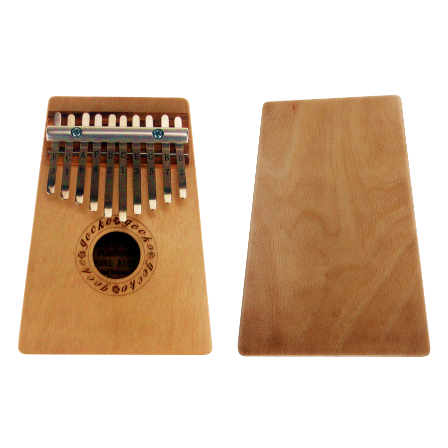 Đàn Kalimba Gecko 10 Phím Gỗ Mahogany K10B Kèm Kèn Kazoo