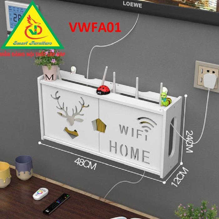 KỆ WIFI TREO TƯỜNG - TỦ KỆ ĐA NĂNG VWFA01.1- NỘI THẤT LẮP RÁP VIENDONG ADV