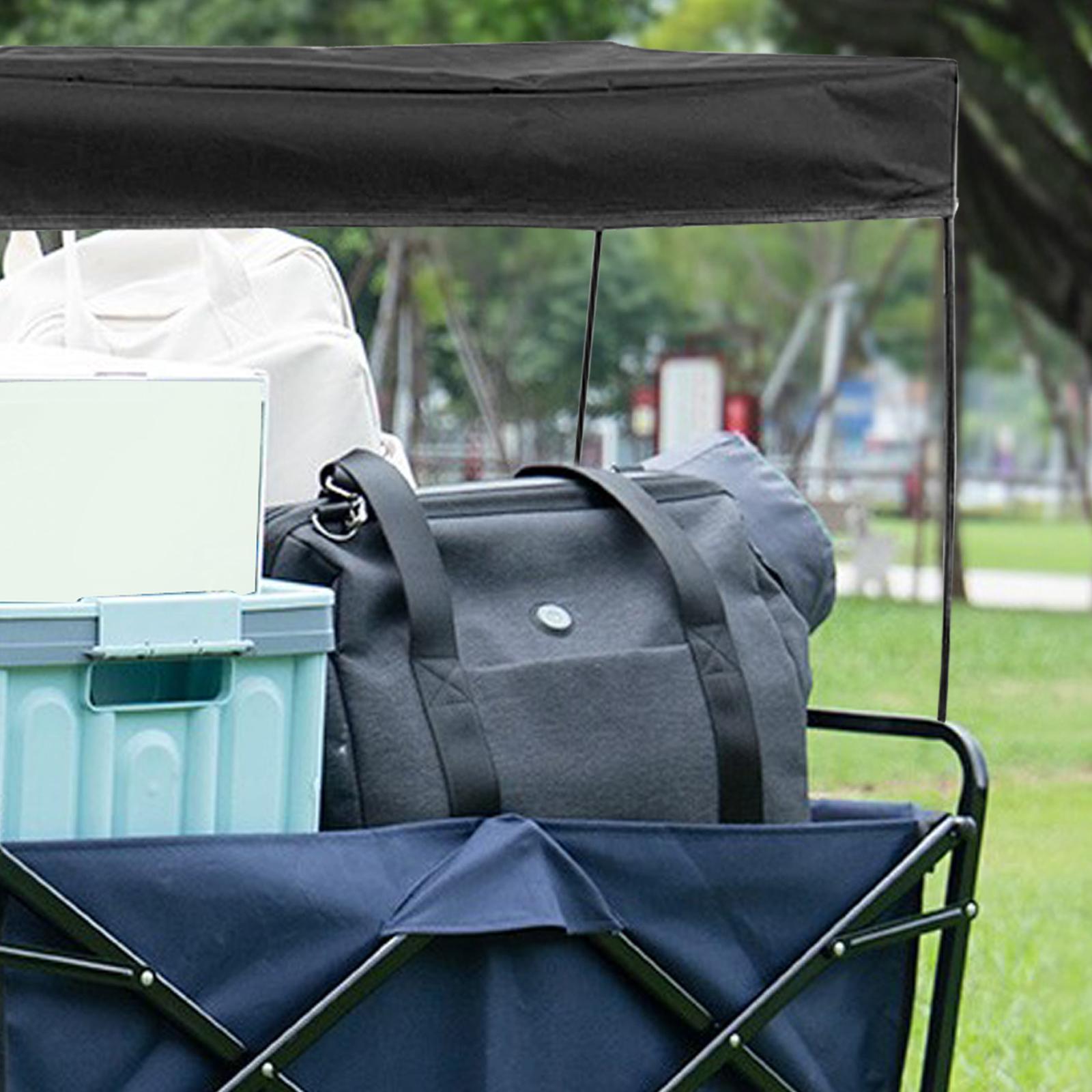 Wagon Canopy Transport Trailer Garden Camping Cart Sunshade