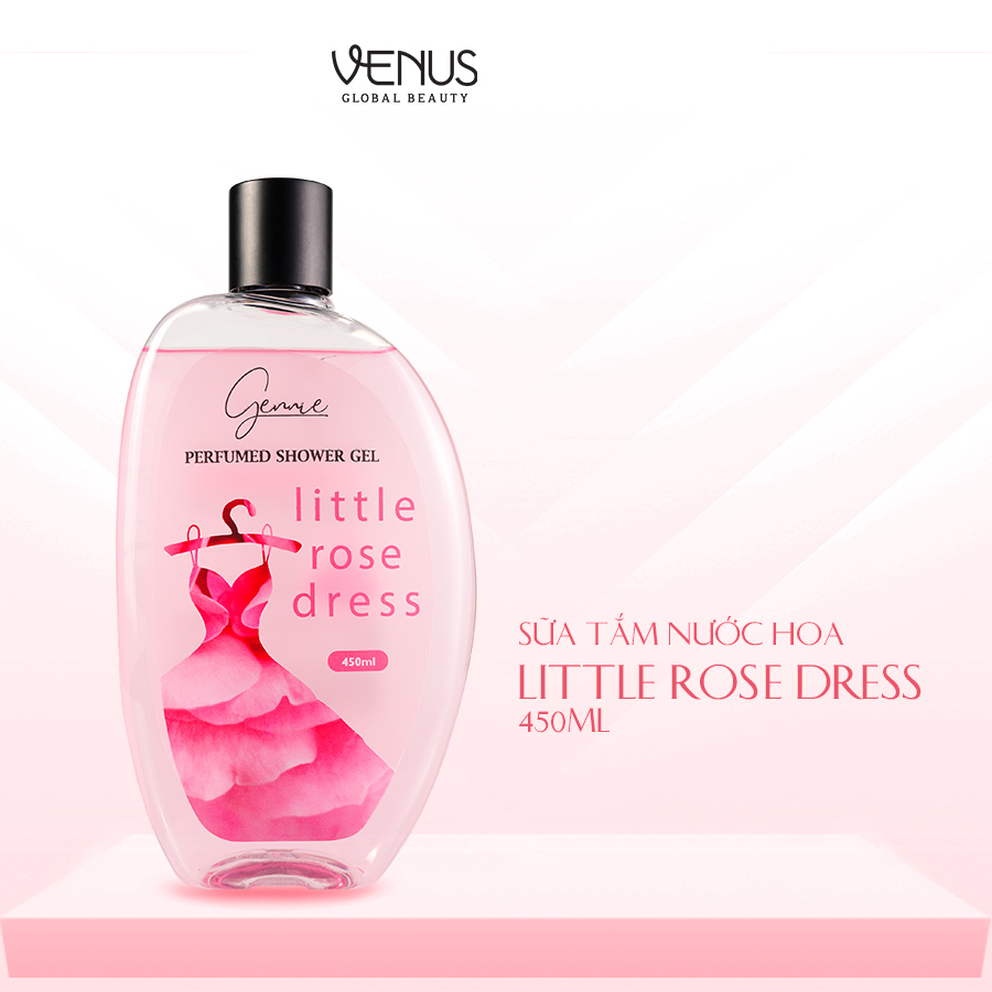 Bộ đôi Mẹ và Bé Sữa tắm Gennie Little Rose Dress + Sữa tắm gội 2IN1 Gennie Baby 450ml - 400ml