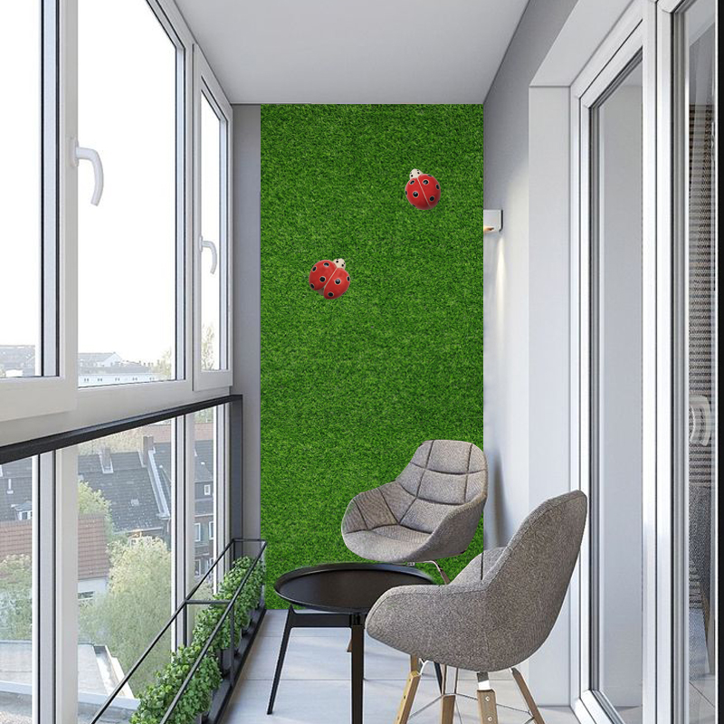Combo 1m vuông thảm cỏ nhân tạo trang trí tường và keo dán