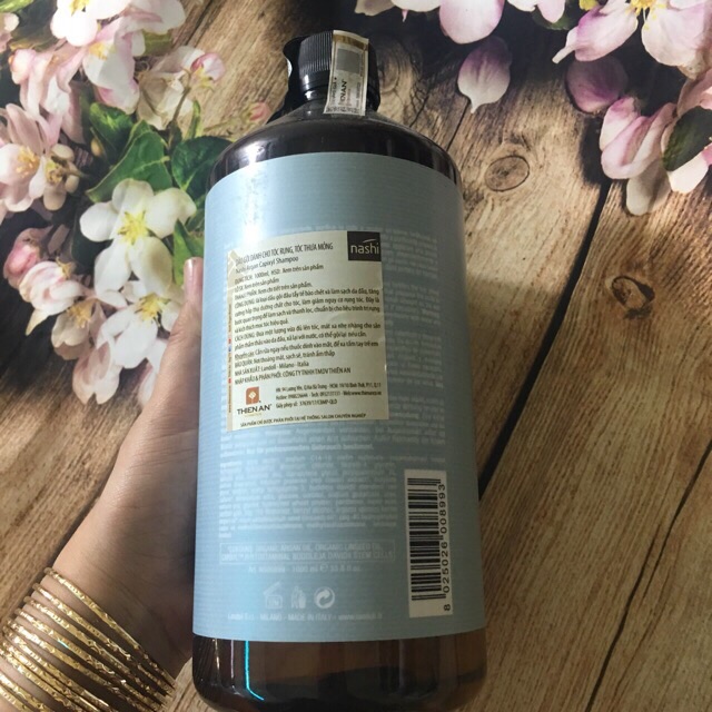 [+Tặng mũ trùm] DẦU GỘI NGĂN NGỪA RỤNG TÓC NASHI ARGAN CAPIXYL ESSENTIAL ENERGY 1000ML NEW 2022