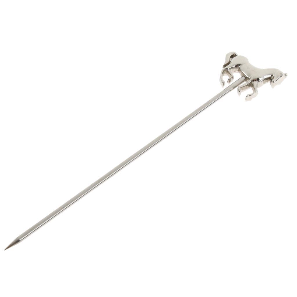 1Pc Stainless Steel Cocktail Pick Fruit Stick Martini Picks Home Bar Tools