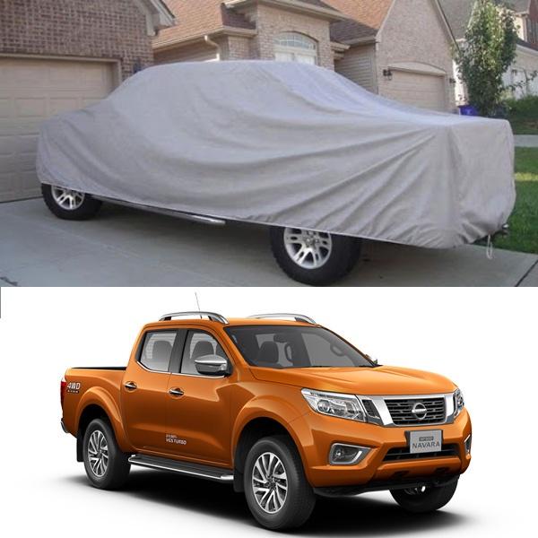 Bạt Phủ xe Bán Tải Nissan Navara Vải Dù Cao Cấp Siêu Bền Chống Mưa Nắng Bảo Vệ Xe