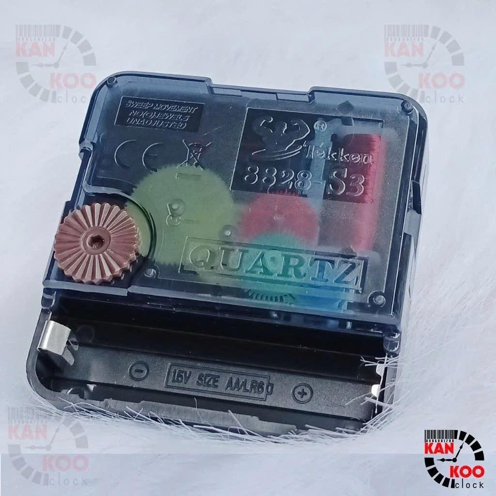Máy Đồng Hồ Treo Tường Kim Trôi Hiệu Tekken 8828-S3 (Cốt 22mm, Trục Đồng 15mm) - Bảo Hành 2 Năm, Siêu Chính Xác