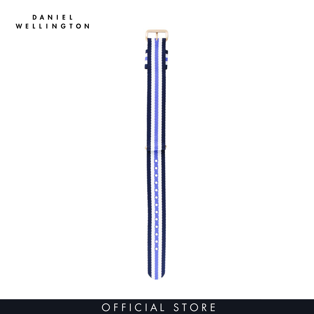 Dây vải nato đồng hồ Daniel Wellington 18mm khóa màu vàng hồng - Cho đồng hồ Classic Trinity 36mm - 0709DW