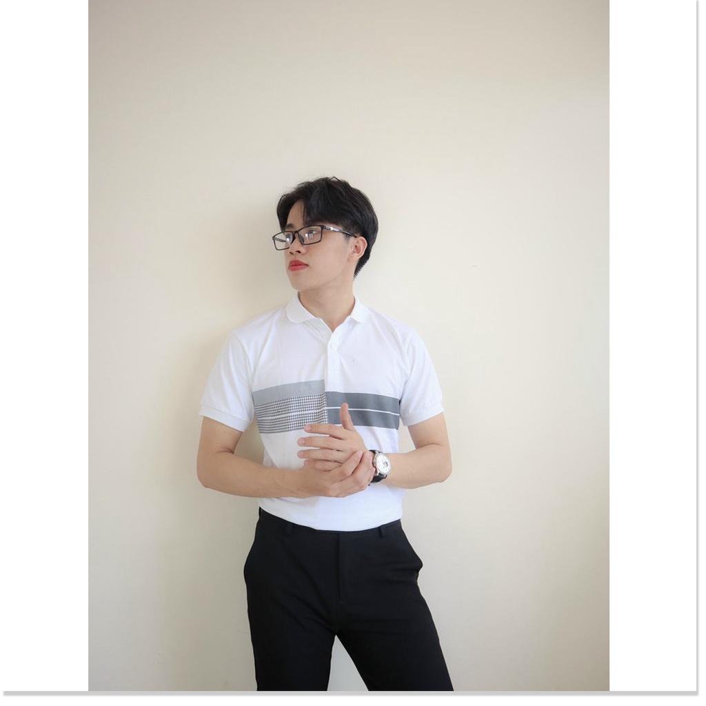 Áo thun cổ trụ ngắn tay tôn dáng chuẩn body