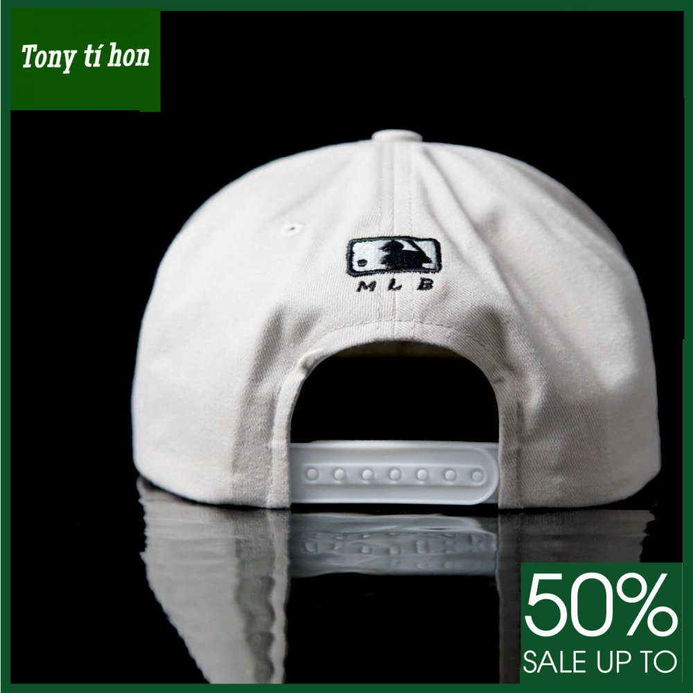 Tony tí hon - Mũ/nón kết lưỡi trai Snapback YK trắng phối chữ nổi phối cách thời trang nam nữ cao cấp - màu xanh