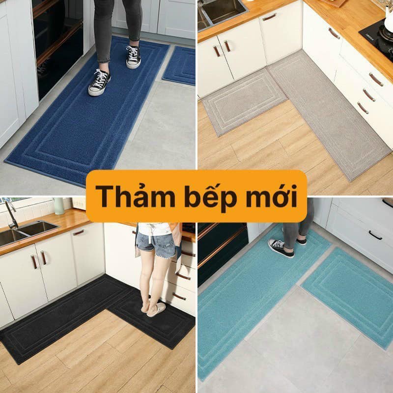 Set 2 Thảm bếp Mềm Mịn Thảm Lau Chân Lông Cừu Door Mat