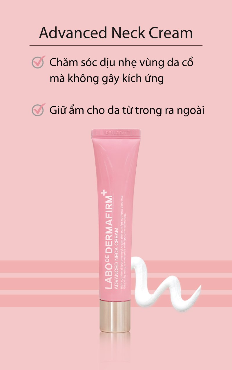 Kem trẻ hóa xóa nhăn vùng cổ Dermafirm Advanced Neck Cream 40g