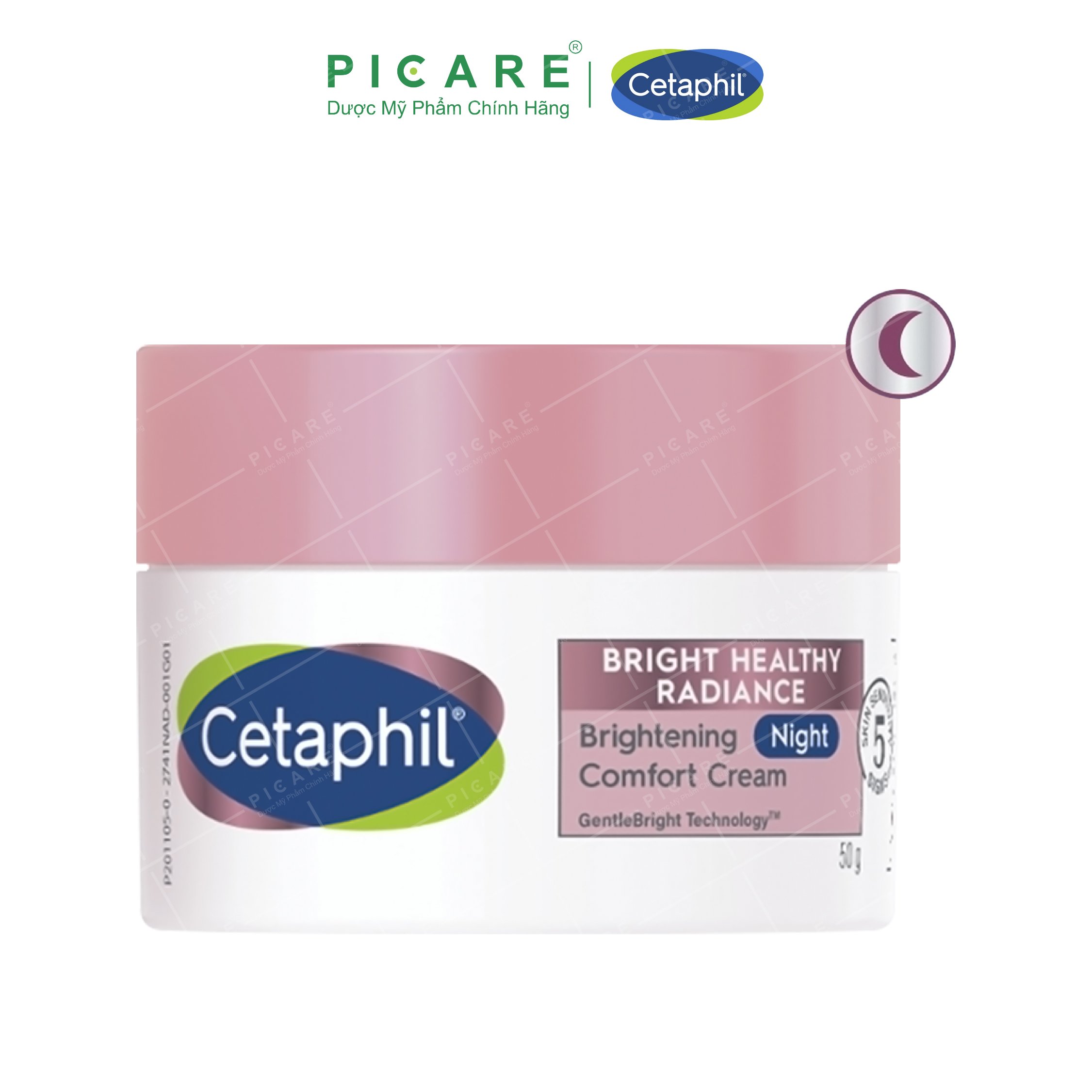 Kem dưỡng ẩm làm sáng da ban đêm Cetaphil Bright Healthy Radiance Night Comfort Cream 50g
