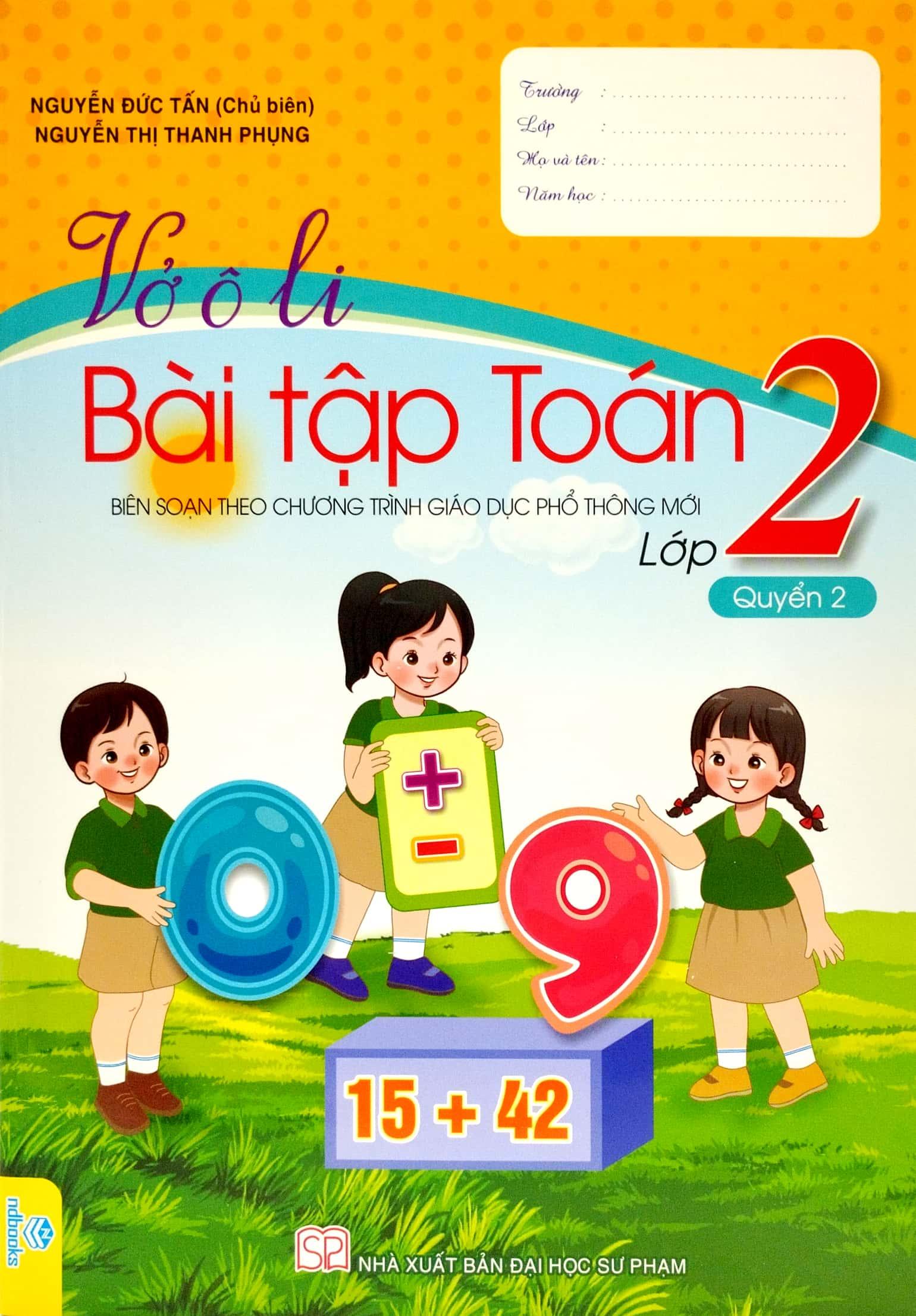 Vở Ô Li Bài Tập Toán 2 - Quyển 2