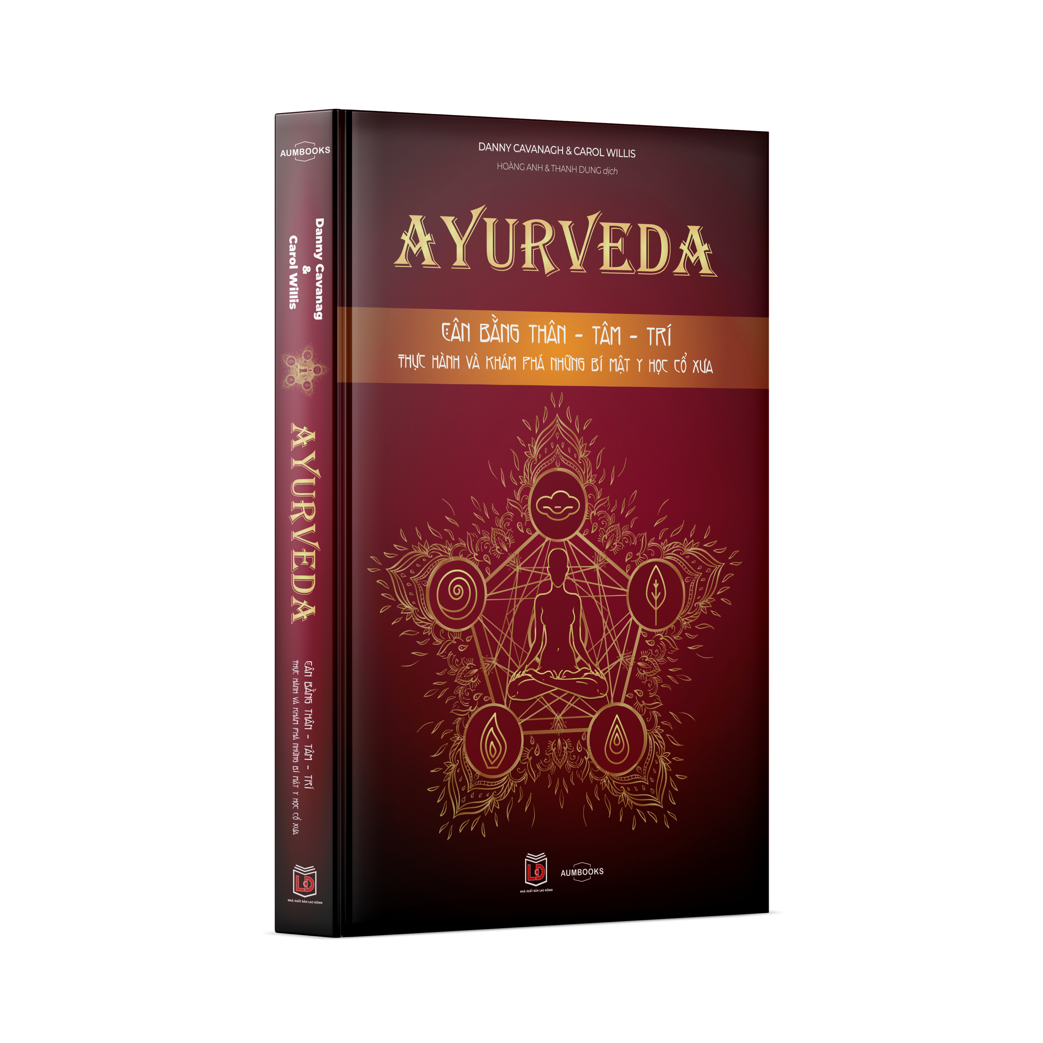 Sách Ayurveda ( cân bằng thâm tâm trí ), Phương pháp y thuật cổ truyền Ấn Độ hơn 5.000 tuổi - Á Châu Books, bìa mềm 384 trang