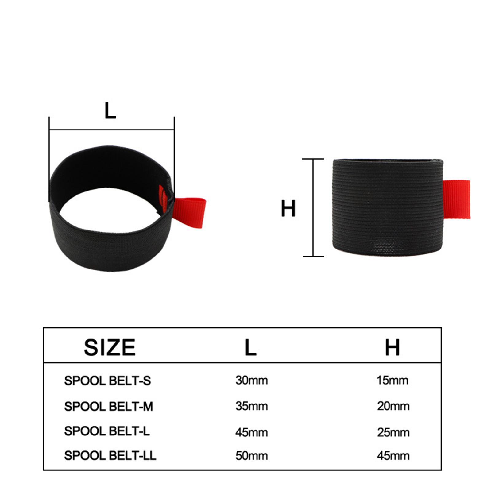 4Pcs Fishing Spool Belt Durable Fishing Tools Elastic Spinning Wheel Reel Protective Belt