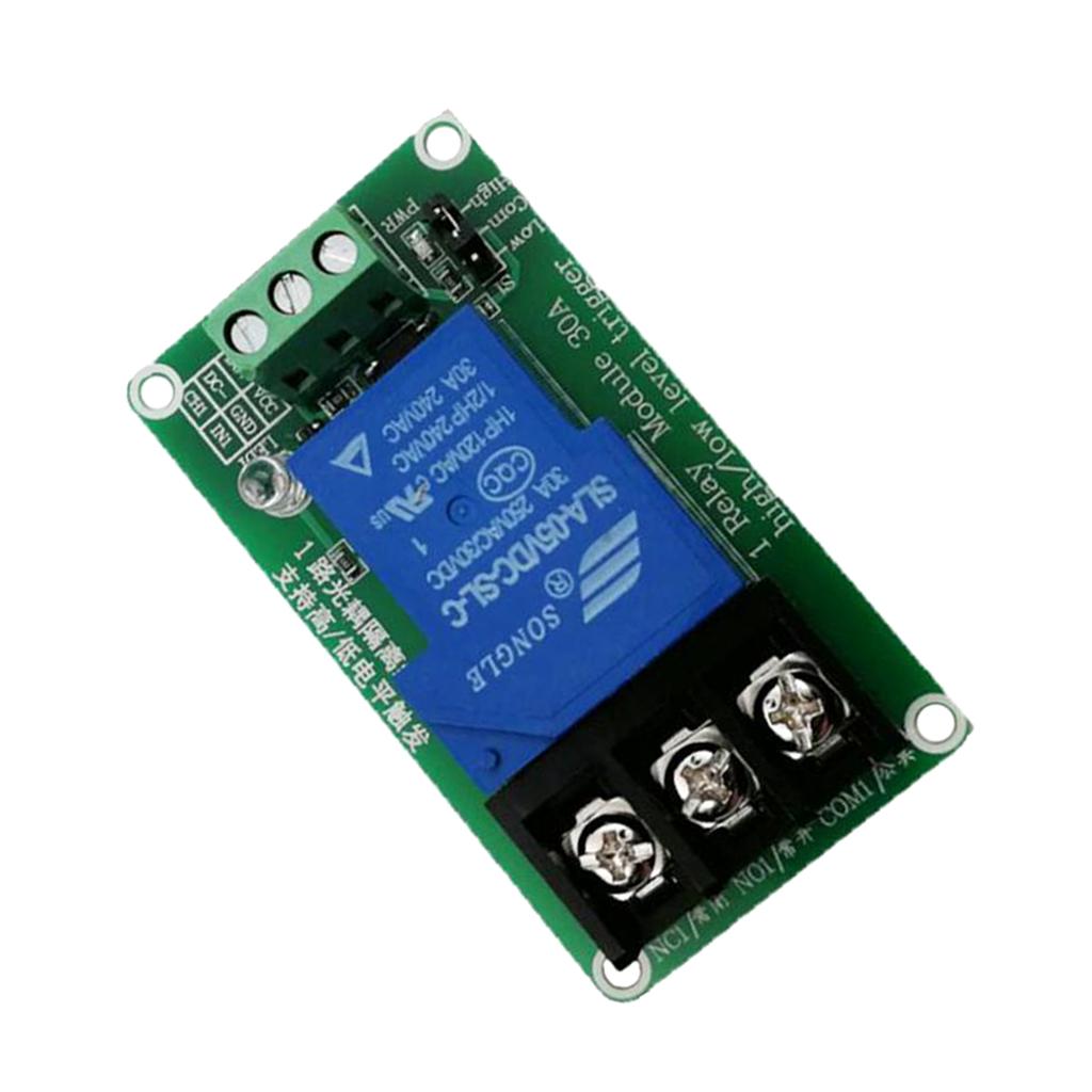 1-Way 30A Optocoupler Isolation For High / Low Level Trigger Relay Module 5V