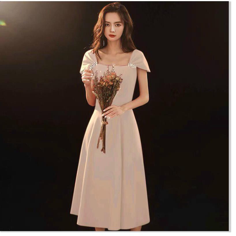 ĐẦM UMI ĐÍNH NGỌC DÁNG SUÔNG MỚI NHẤT NĂM 2021 THỜI TRANG MỚI KME