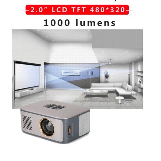 ️ FREESHIP ️ Máy Chiếu MIni Gia Đình LED 30K Hours 1000:1 HD1080p FC CE RoHS