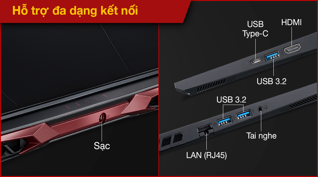 Laptop Acer Gaming Nitro 5 Eagle AN515-57-74NU NH.QD9SV.001 (Core i7-11800H/ 8GB DDR4 3200Mhz/ RTX 3050Ti 4G-GDDR6/ 512GB SSD PCIe NVMe/ 15.6 FHD IPS, 144Hz/ Win10) - Hàng Chính Hãng