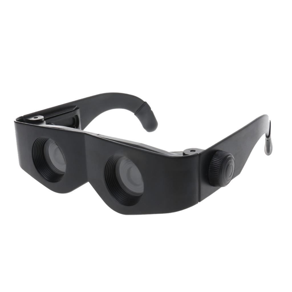 Eyewear Style Black Magnifier Telescope Binoculars for Fishing Hiking