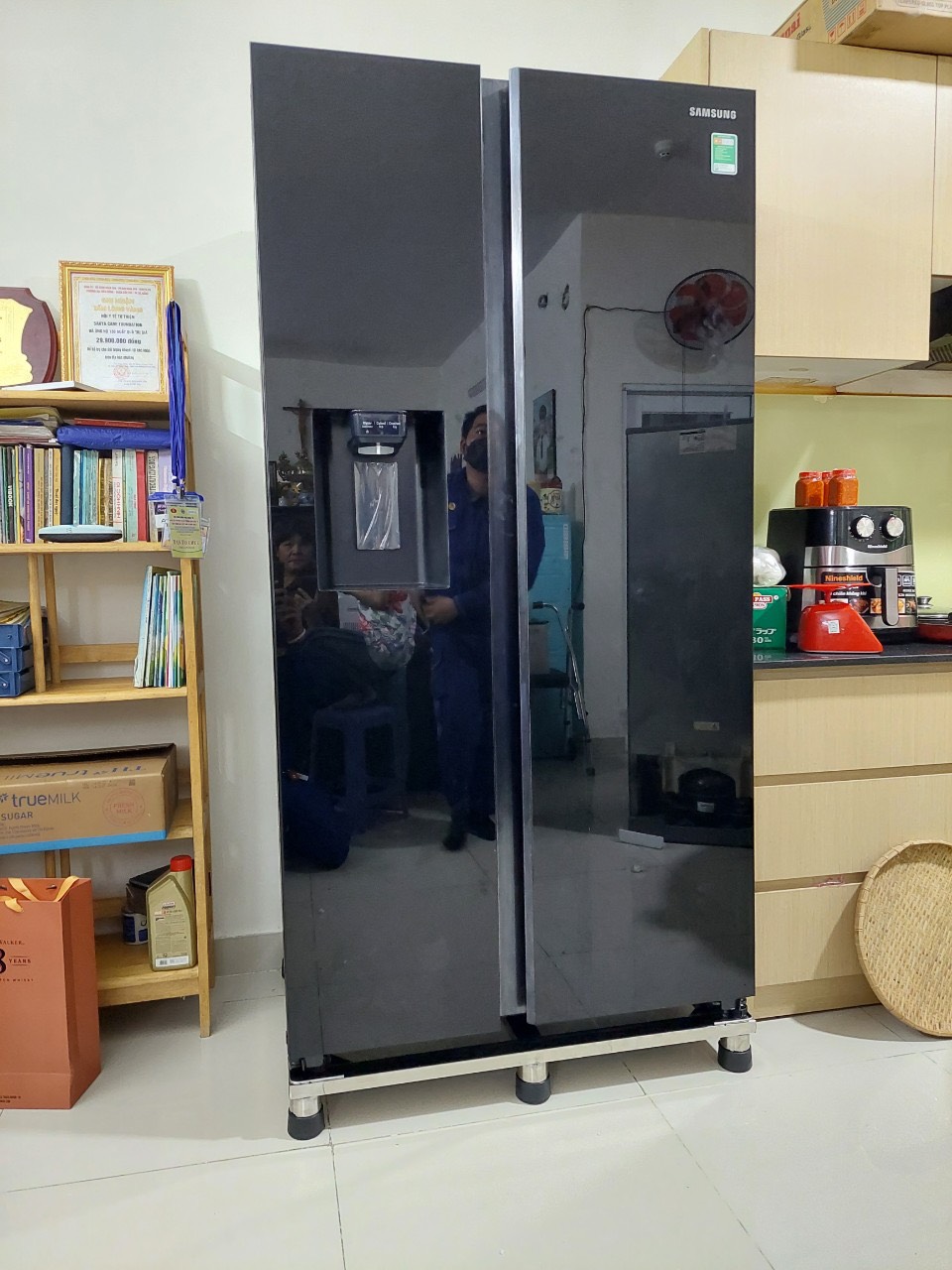 Chân kệ máy giặt, máy sấy, tủ lạnh - FULL INOX VIP - chống rung, siêu chắc khoẻ, vừa tất cả các loại máy trên thị trường