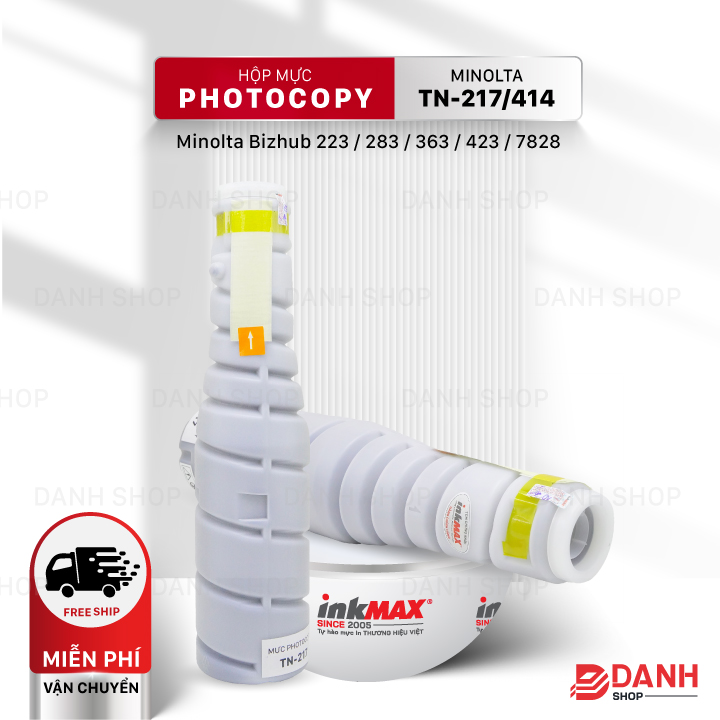 Hộp mực TN-217-inkMAX cho máy Photocopy Minolta Bizhub 223 / 283 / 363 / 423 / 7828 - Hàng chính hãng