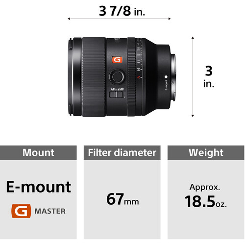 Ống kính Sony FE 35mm f/1.4 GM - Hàng chính hãng