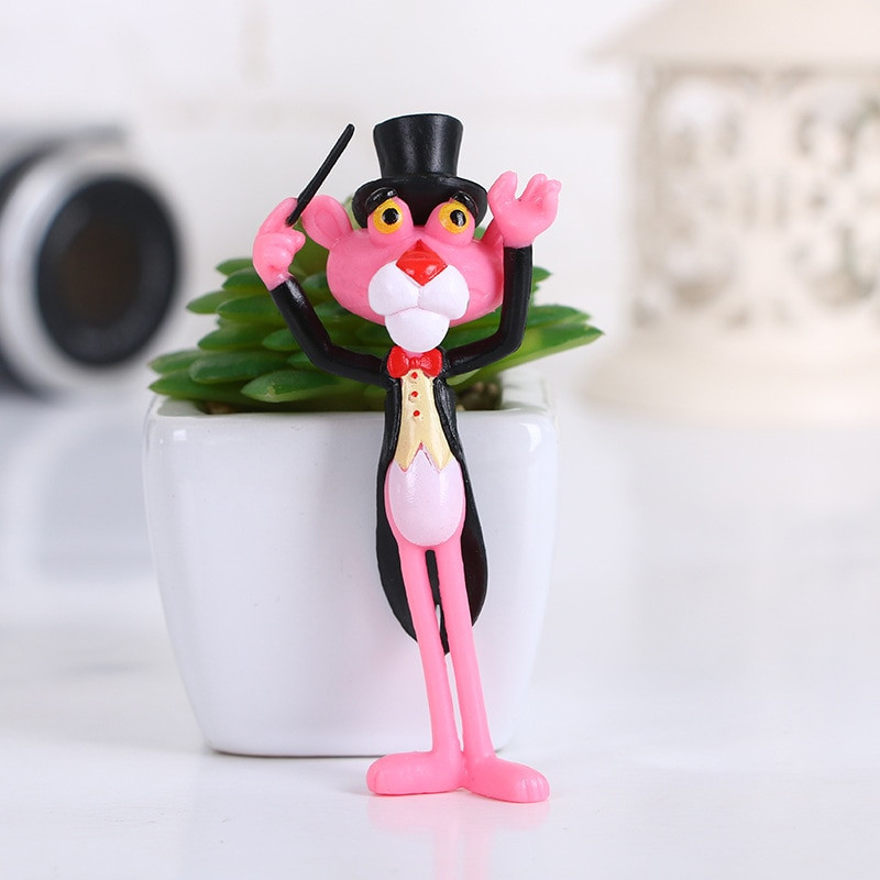 Bộ 4 mô hình đồ chơi báo hồng Pink Panther tinh nghịch BG801