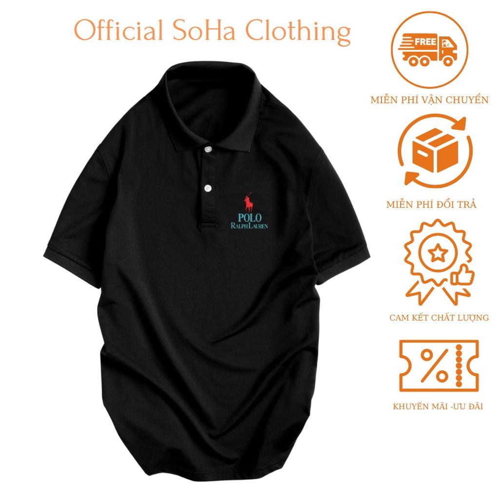 Áo Thun Polo Nam Basic cổ bẻ vải Cá Sấu chuẩn form,hình in sắc nét, POLO LAUREN-SoHa Clothing