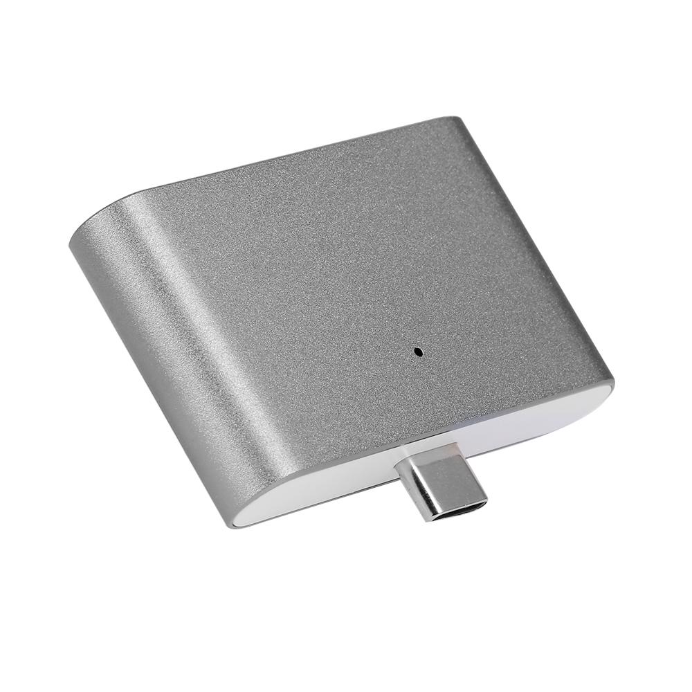 Bộ chuyển đổi 5 IN 1 HUB Type-C đa chức năng, Plug & Play cho điện thoại di động, Đĩa OTG USB 3.0 U có đầu đọc thẻ TF, SD