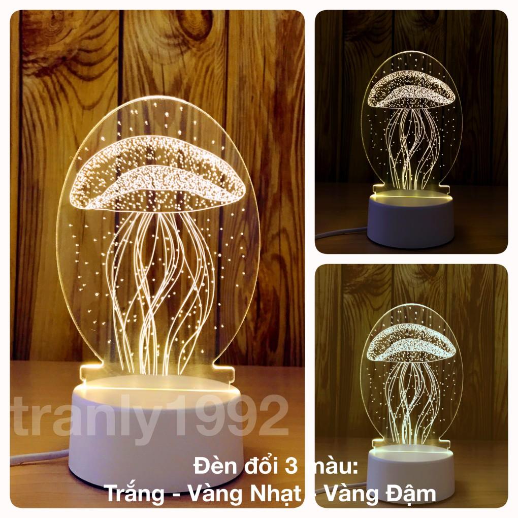 Đèn ngủ 3D hình SỨA , đèn trang trí, quà tặng sinh nhật