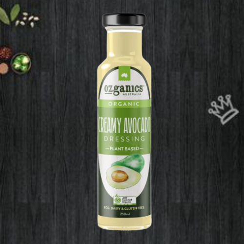 Sốt Salad Hữu Cơ Kem Bơ Ozganics - Creamy Avocado Salad Dressing Chai 250ml