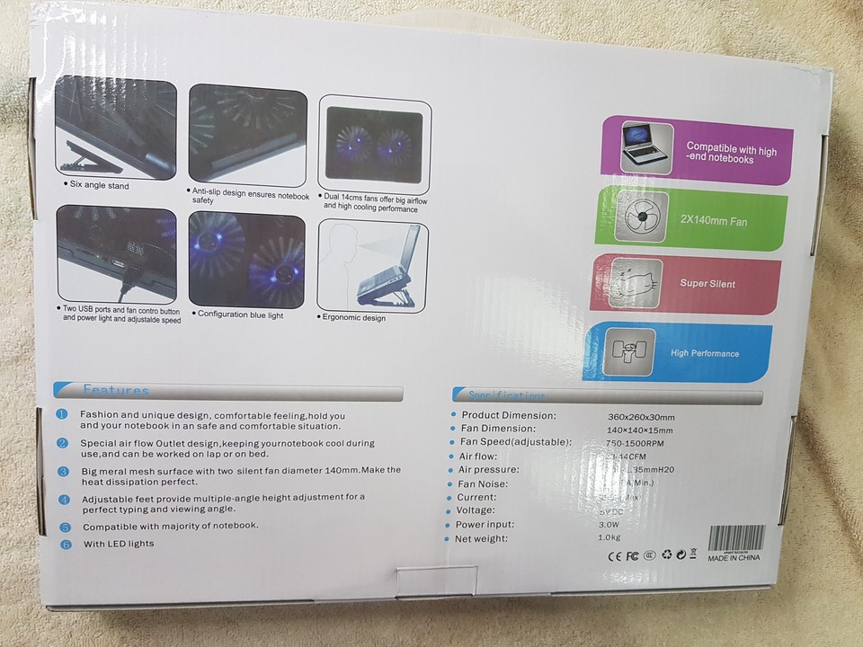 Đế Tản Nhiệt laptop N99 loại 2 quạt - Quạt tản nhiệt cho laptop từ 17inch trở xuống