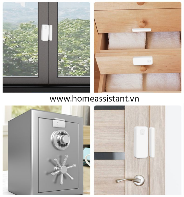 Cảm Biến Rung Động Vỡ Kính Kiêm Má Từ Cửa Zigbee Tuya ZRM01