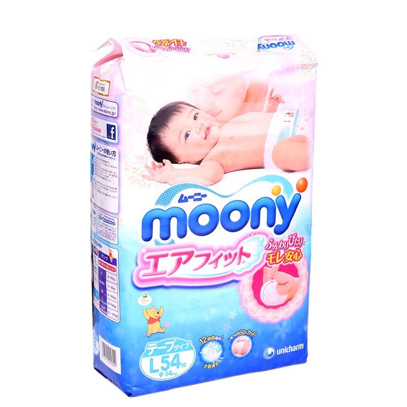 Bỉm dán Moony L54 (9-14kg)