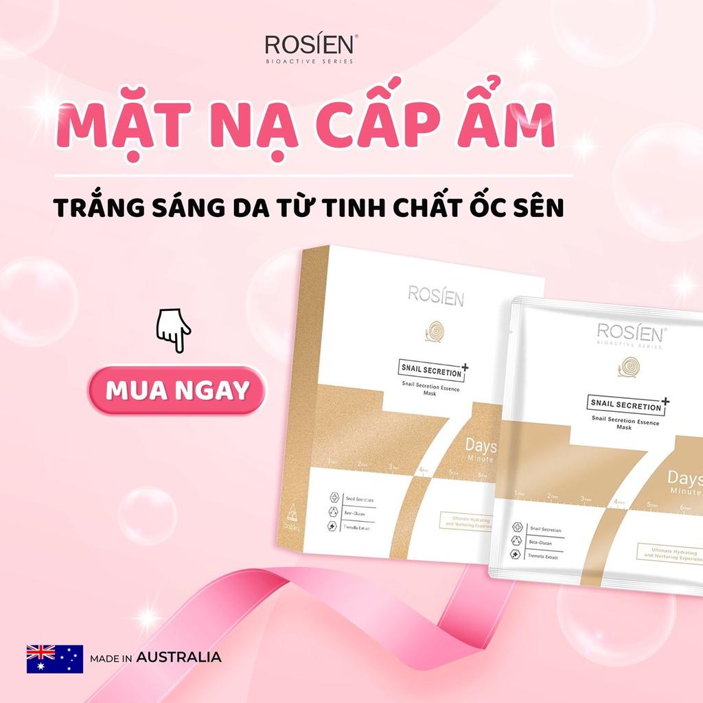 Mặt Nạ Chống Lão Hóa Ốc Sên Rosien Snail Secretion Essence Mask (hộp 7 miếng)