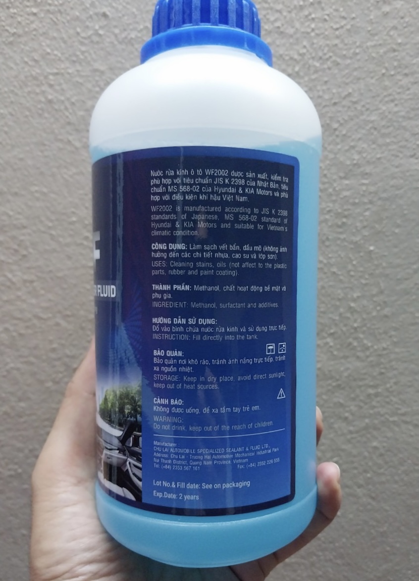 Nước rửa kính xe ô tô THACO CASF dùng cho xe TOYOTA, MAZDA, KIA - Không cần pha - Tiêu chuẩn Nhật Bản